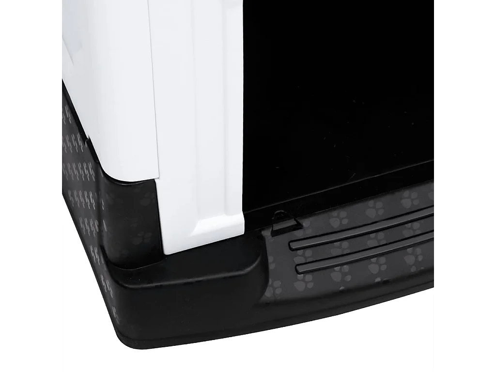 Niche pour chien Gris 57x68x66 cm Polypropylène