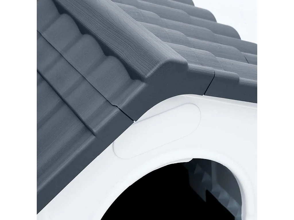 Niche pour chien Gris 57x68x66 cm Polypropylène