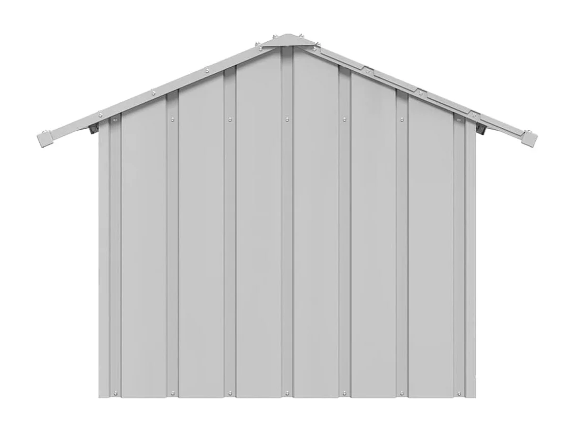 Caseta para perros con techo acero galvanizado 85x107x81 cm