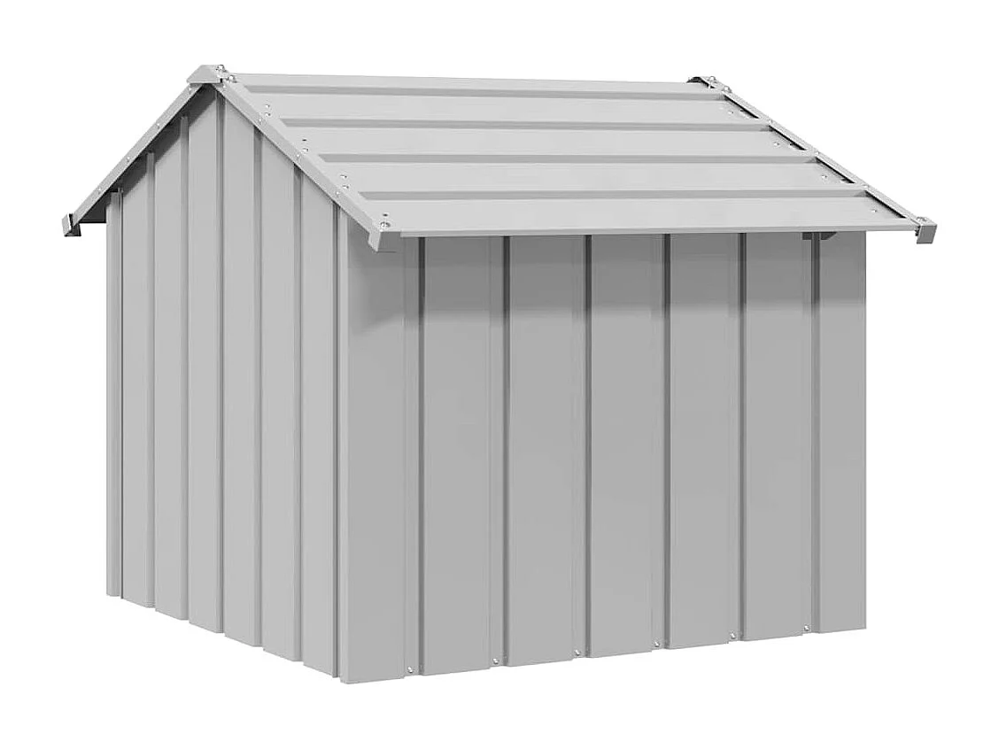 Caseta para perros con techo acero galvanizado 85x107x81 cm