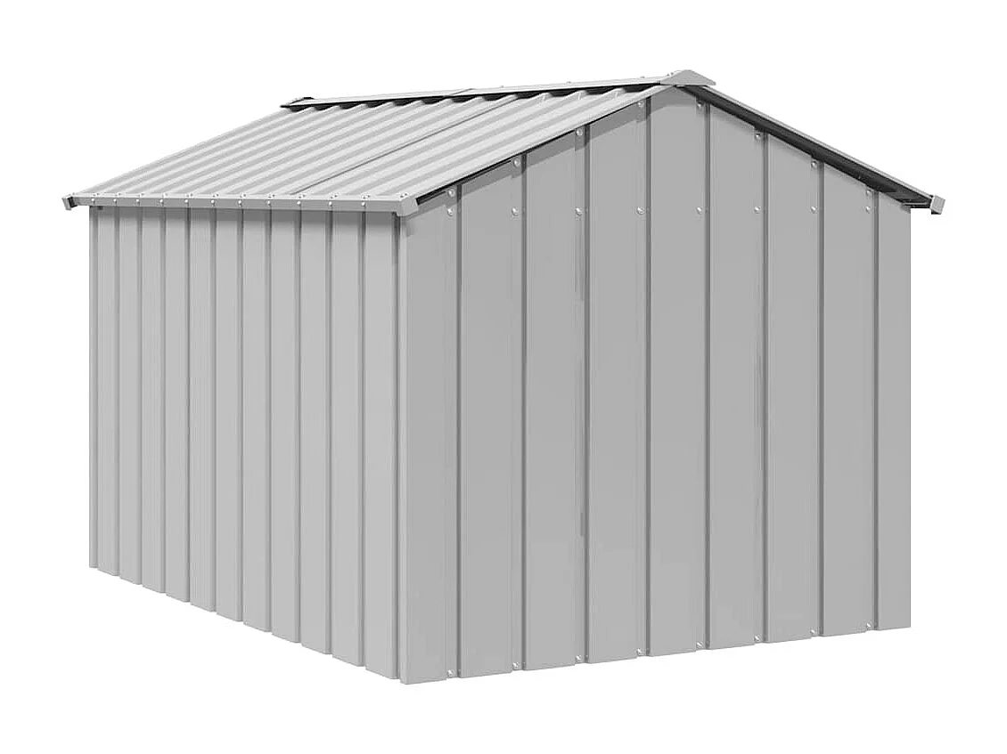 Caseta para perros con techo acero galvanizado 113x153x101 cm