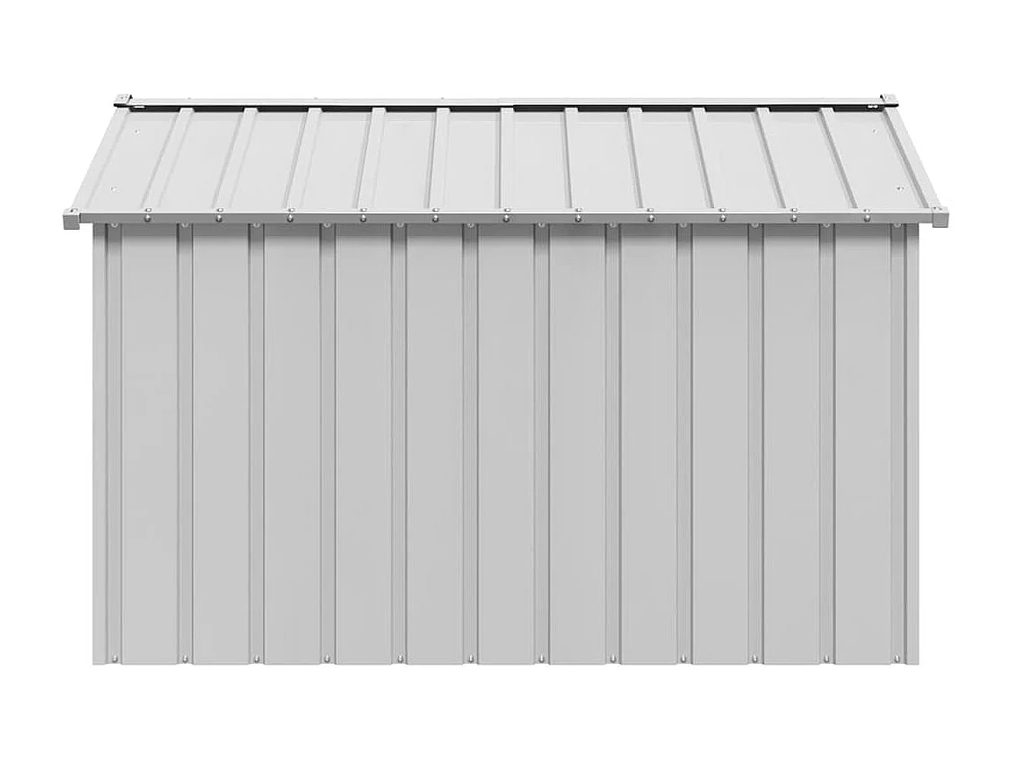 Niche pour chien avec toit noir 113x153x101 cm acier galvanisé