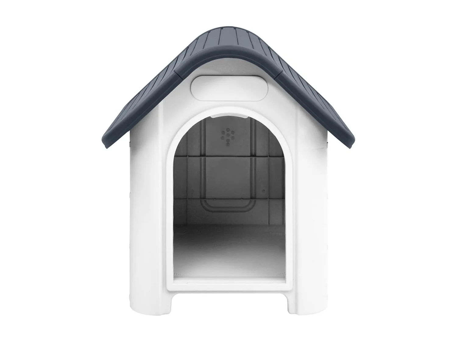 Casa para perro gris 59x75x66 cm polipropileno