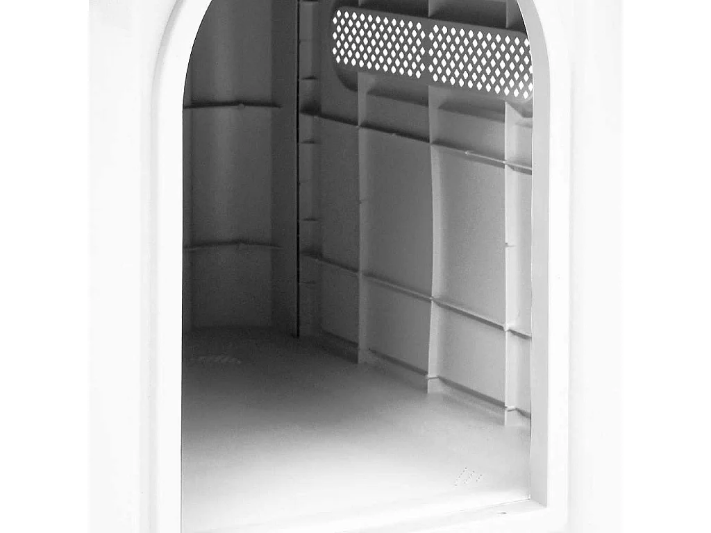 Casa para perro gris 59x75x66 cm polipropileno