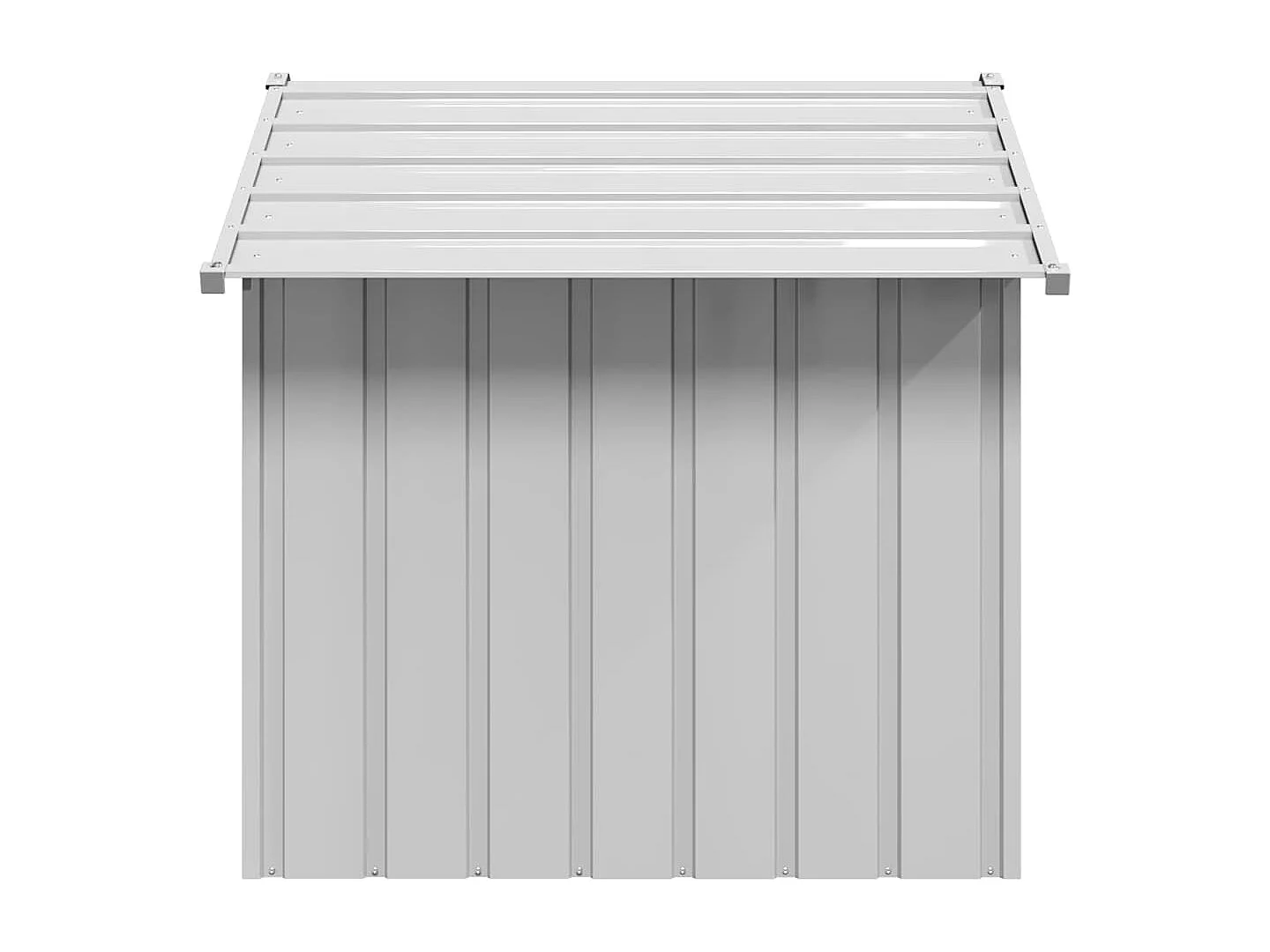 Caseta para perros con techo acero galvanizado 131x101x102 cm