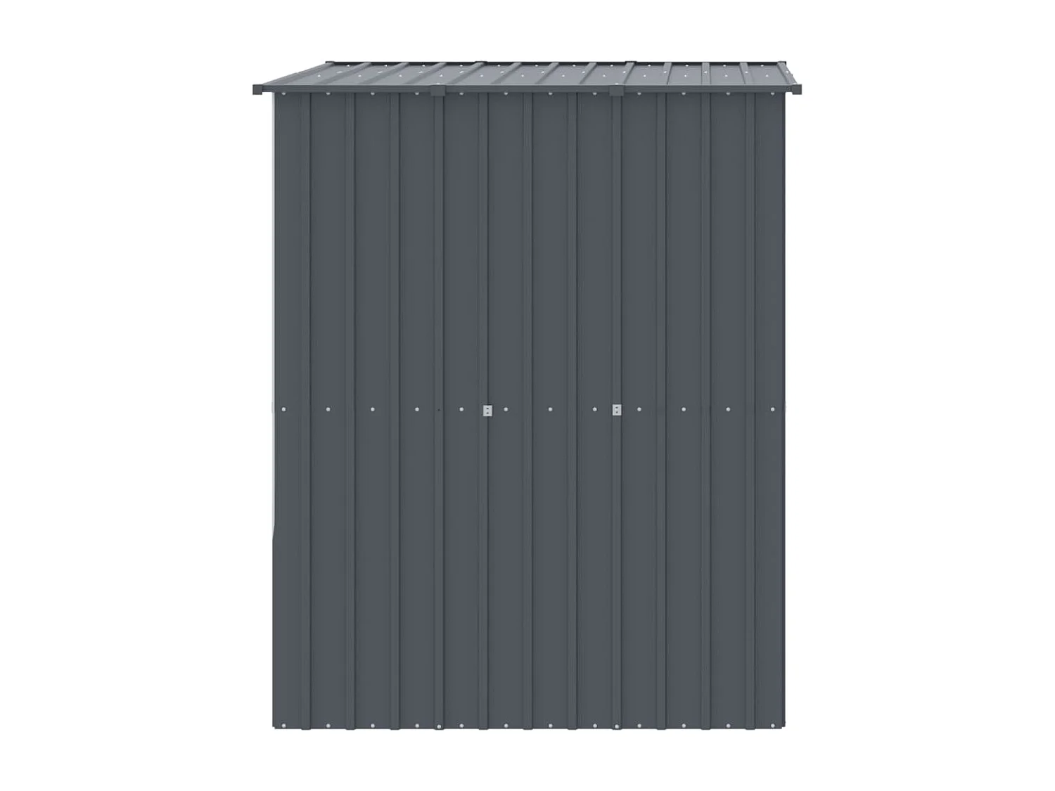 Caseta perros con tejado acero galvanizado gris 165x153x181 cm