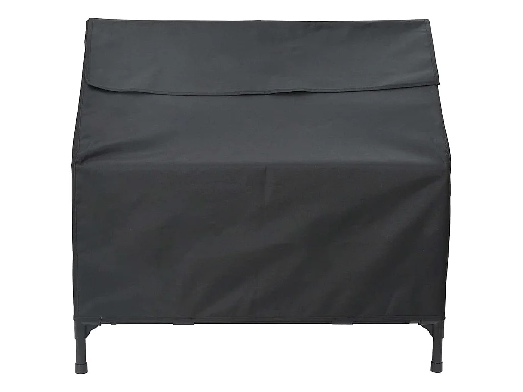 Casa para perros Negro 110 x 75 x 107.5 cm Tela Oxford y Acero