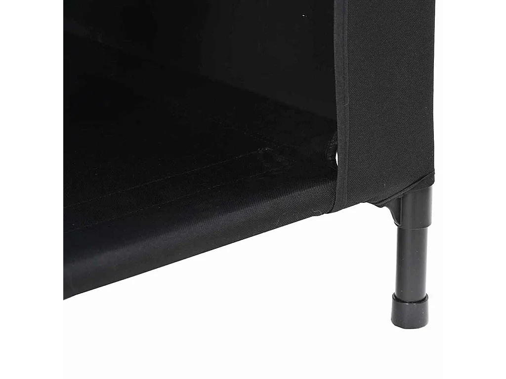 Casa para perros Negro 110 x 75 x 107.5 cm Tela Oxford y Acero