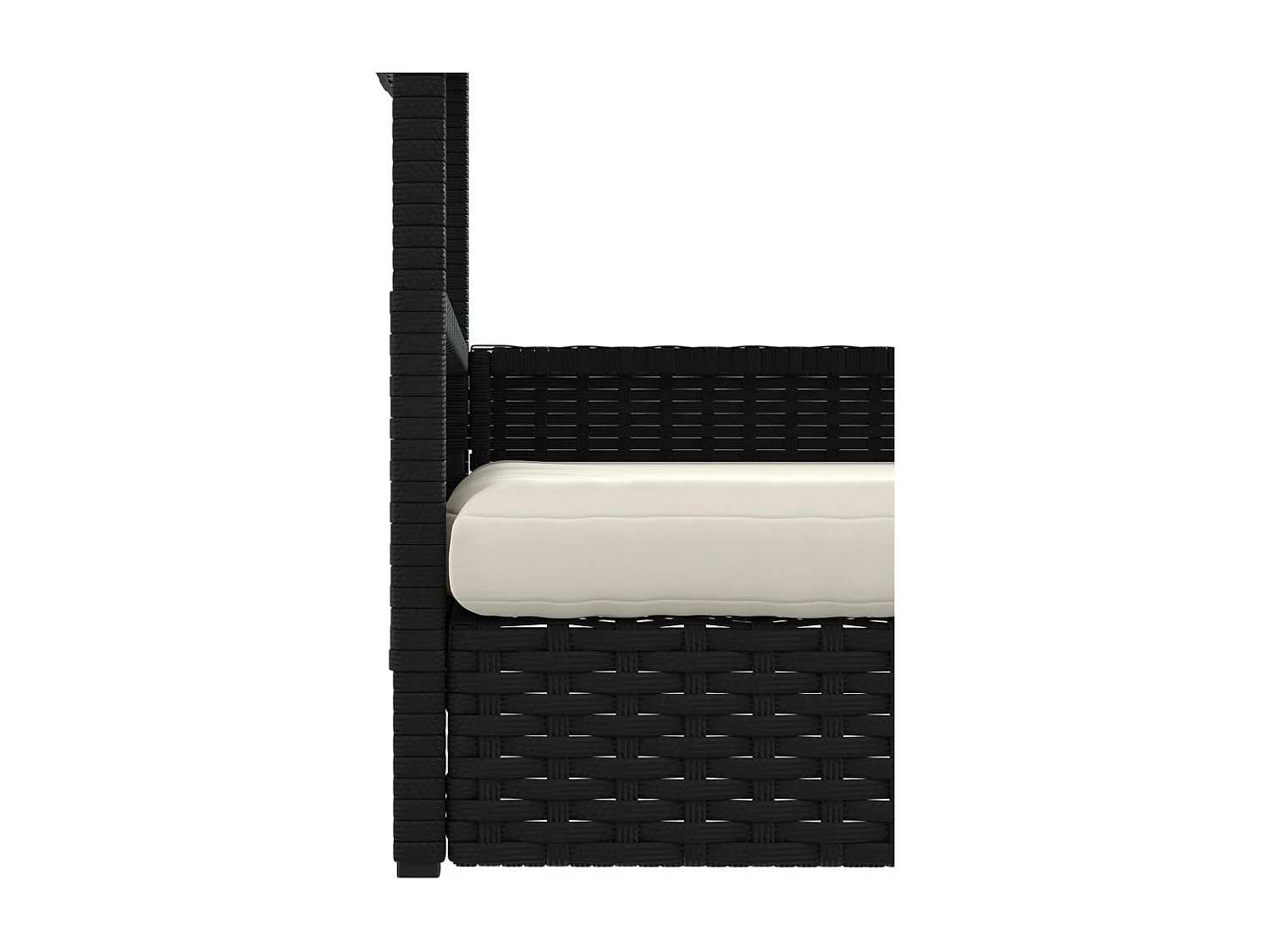 Niche pour chien avec coussin résine tressée