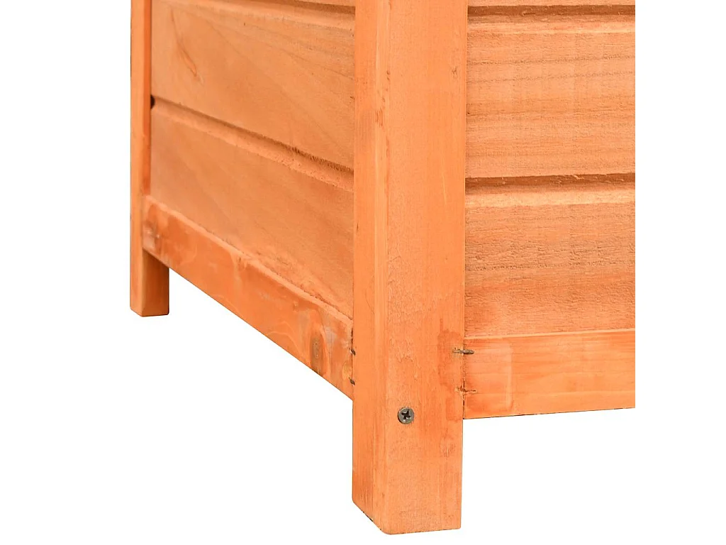 Caseta para perros madera maciza pino y abeto 120x77x86 cm