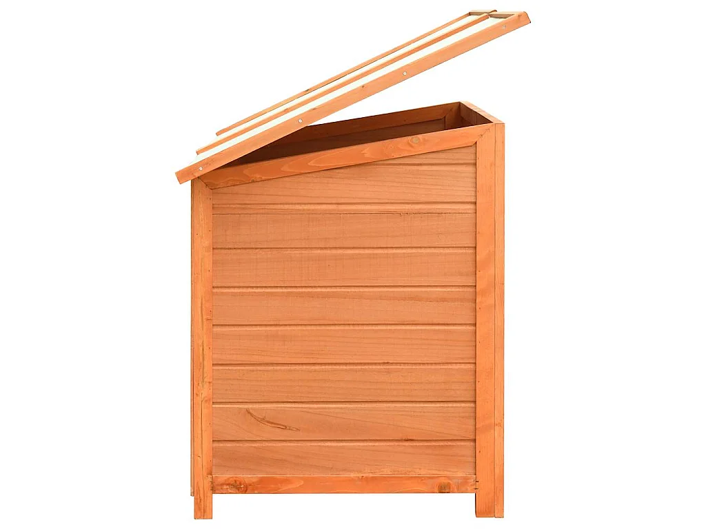 Caseta para perros madera maciza pino y abeto 120x77x86 cm