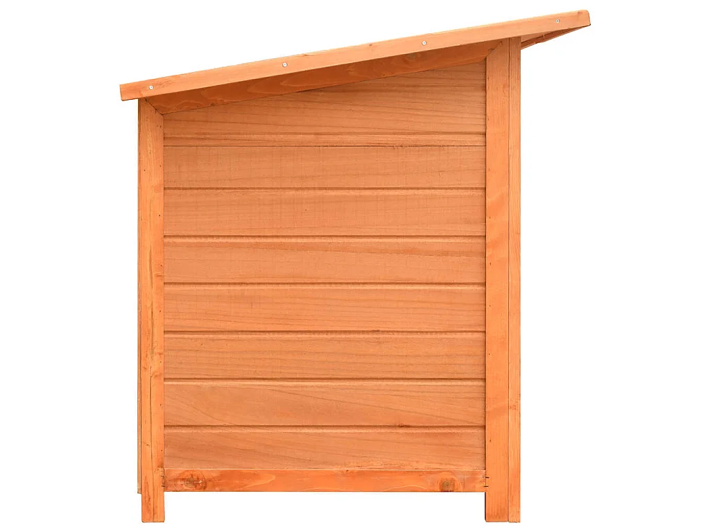 Caseta para perros madera maciza pino y abeto 120x77x86 cm