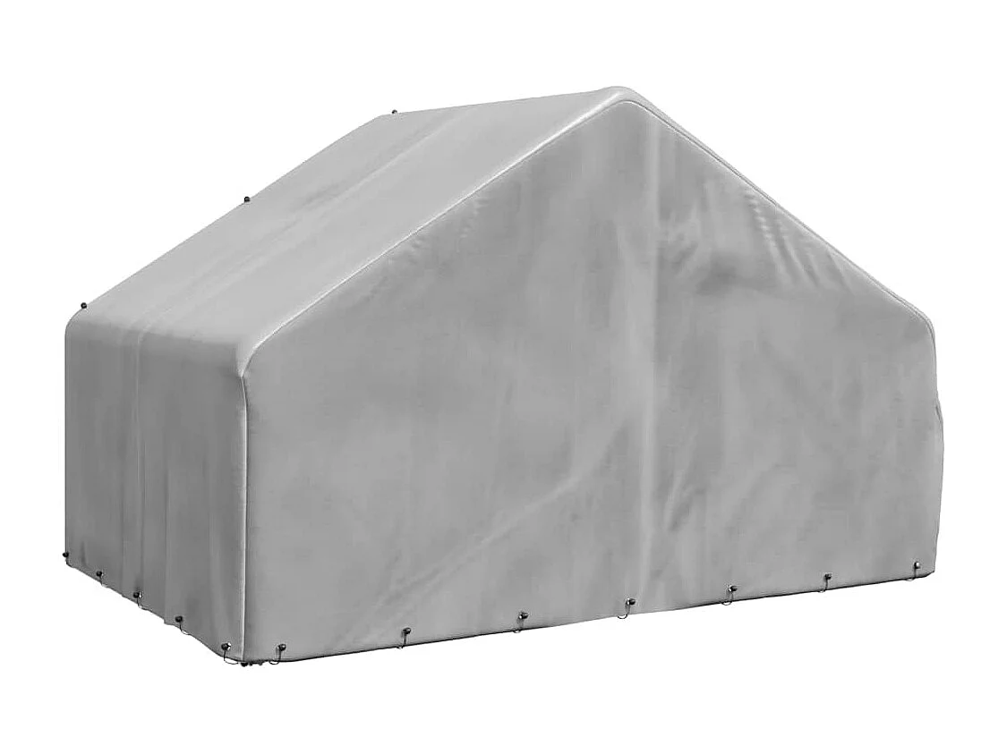 Niche d'extérieur pour chien avec couvercle, 3 x 2 x 1,9 m, acier galvanisé