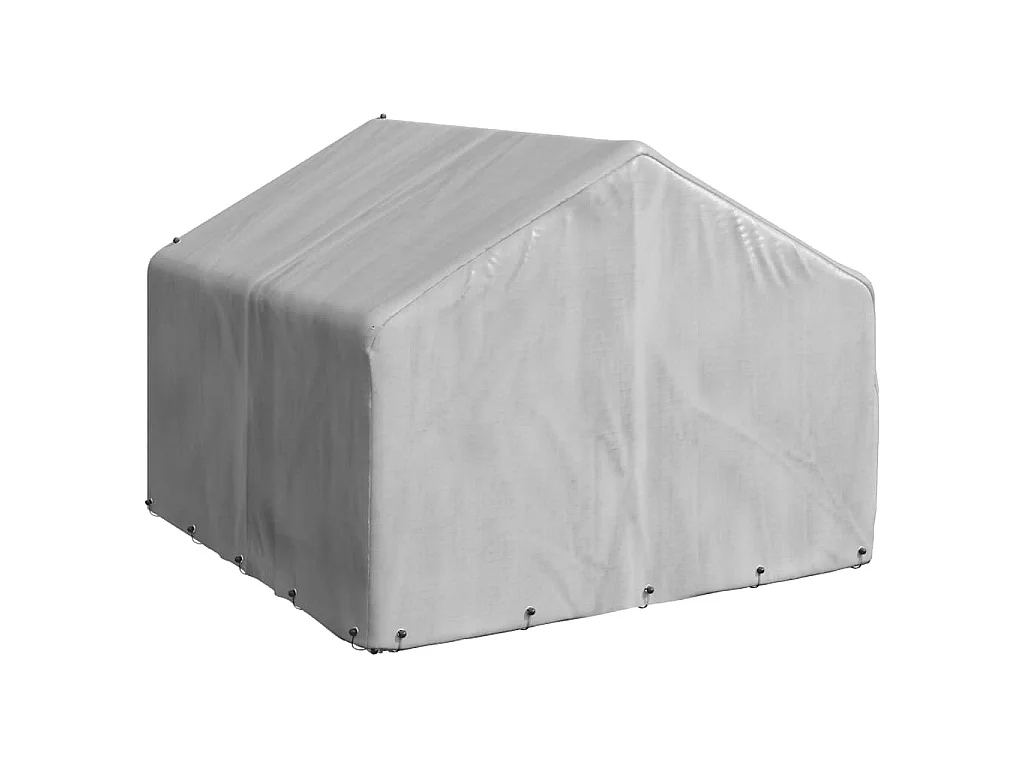 Caseta para perros de exterior con cubierta 2x2x1,5 m de acero galvanizado