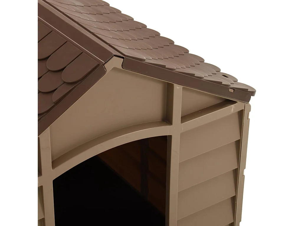 Niche pour chiens Marron 71x71,5x68 cm PP