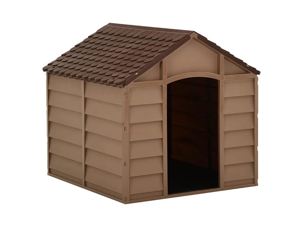 Niche pour chiens Marron 71x71,5x68 cm PP