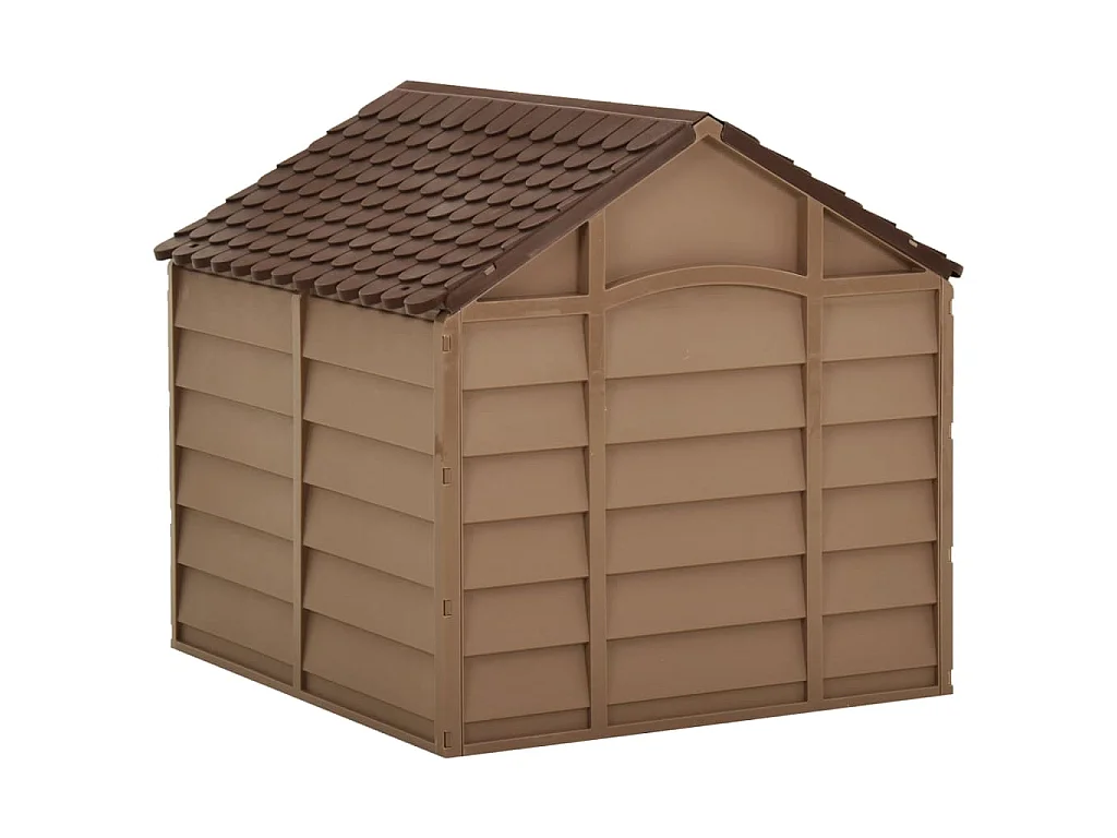 Niche pour chiens Marron 71x71,5x68 cm PP