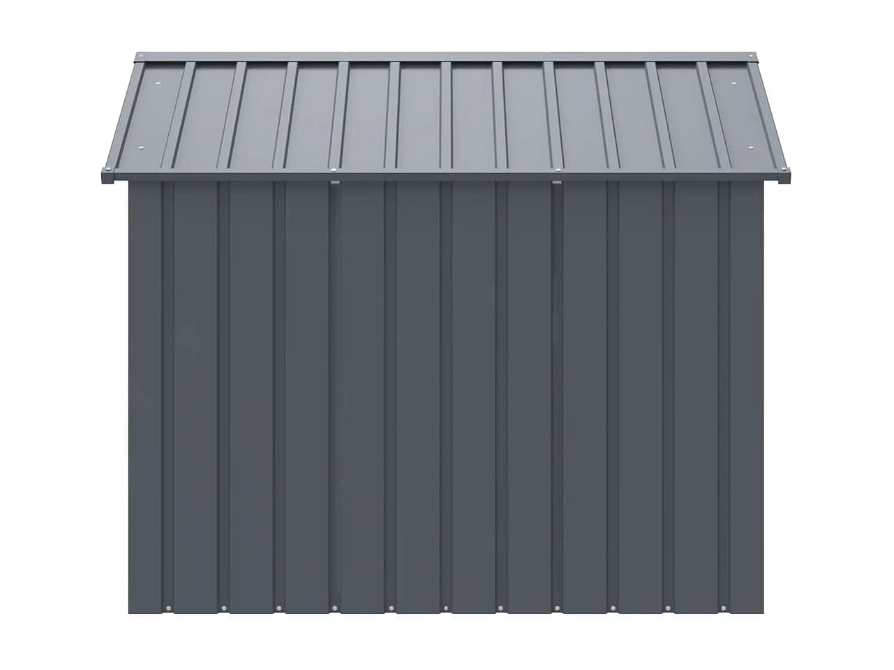 Niche pour chien avec toit anthracite acier galvanisé