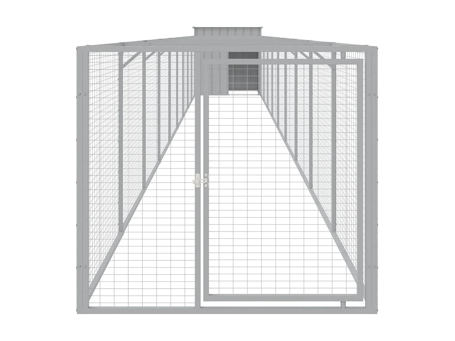 Niche pour chien avec cour gris clair 110x1017x110 cm