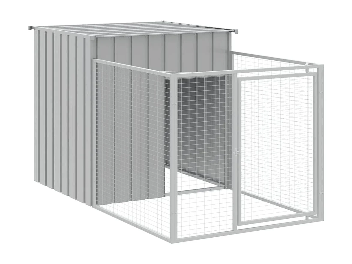 Niche pour chien avec cour gris clair 110x1017x110 cm