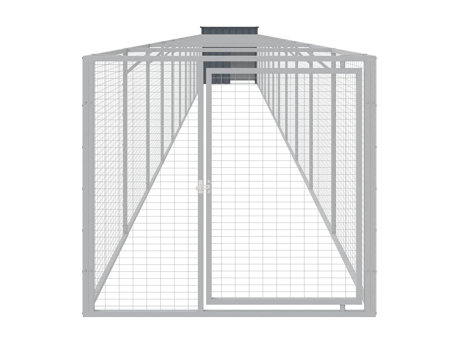 Niche pour chien avec cour anthracite 110x1221x110 cm