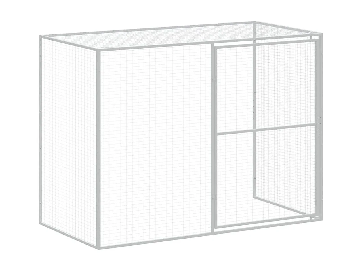 Niche pour chien avec cour gris clair 214x1273x181 cm