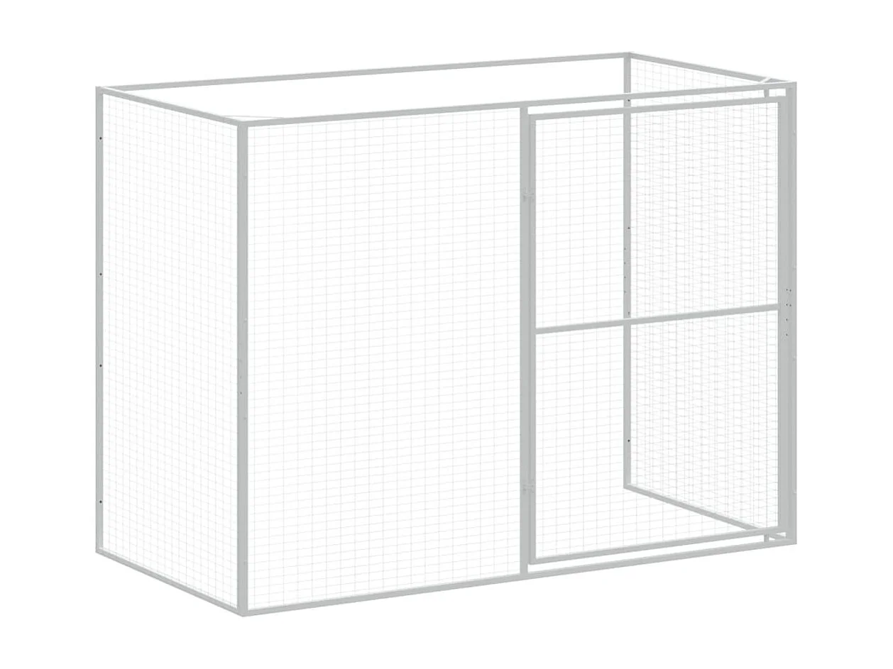 Niche pour chien avec cour anthracite 214x865x181 cm