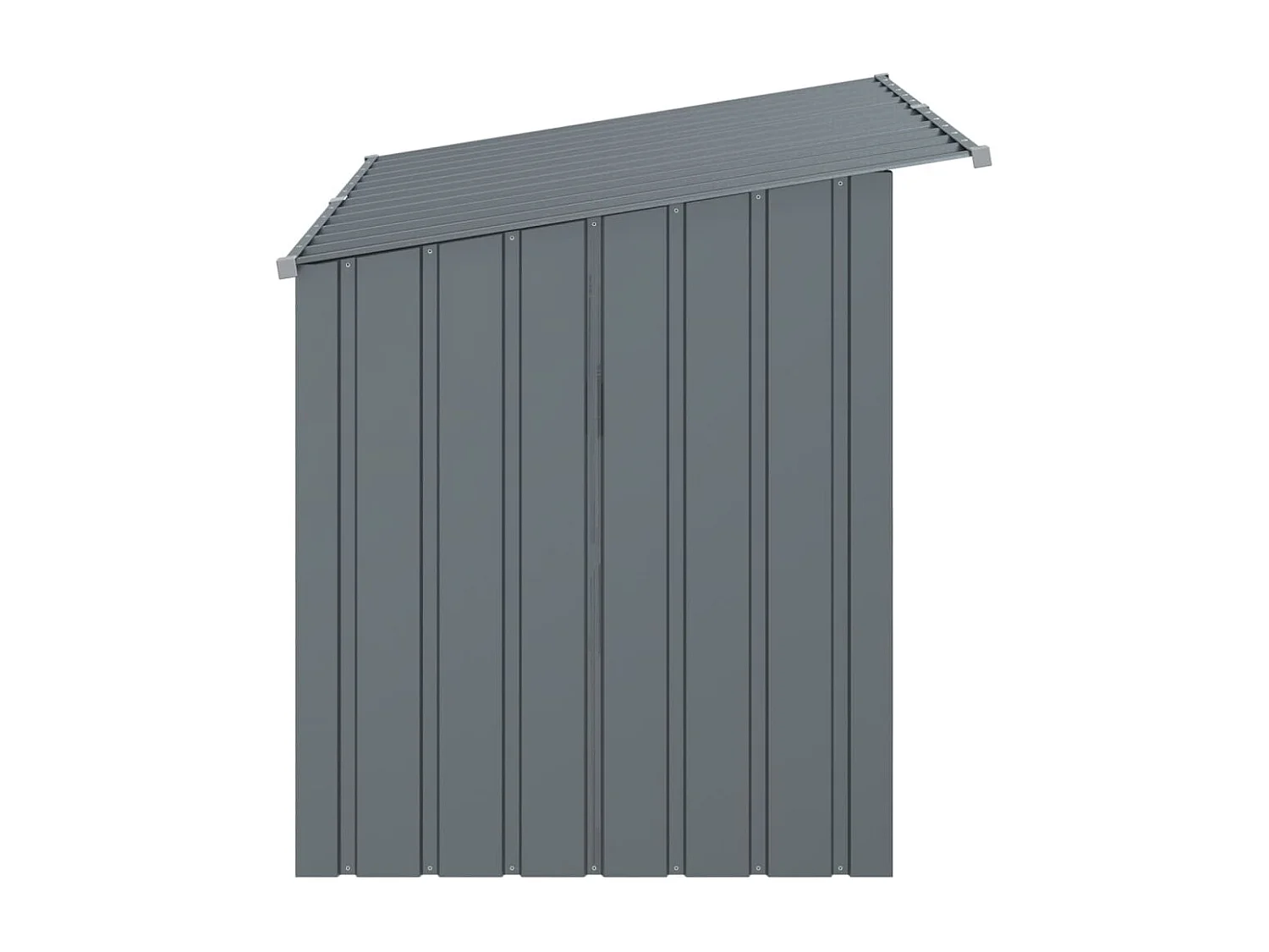 Caseta perros con tejado acero galvanizado gris 153x91x110 cm