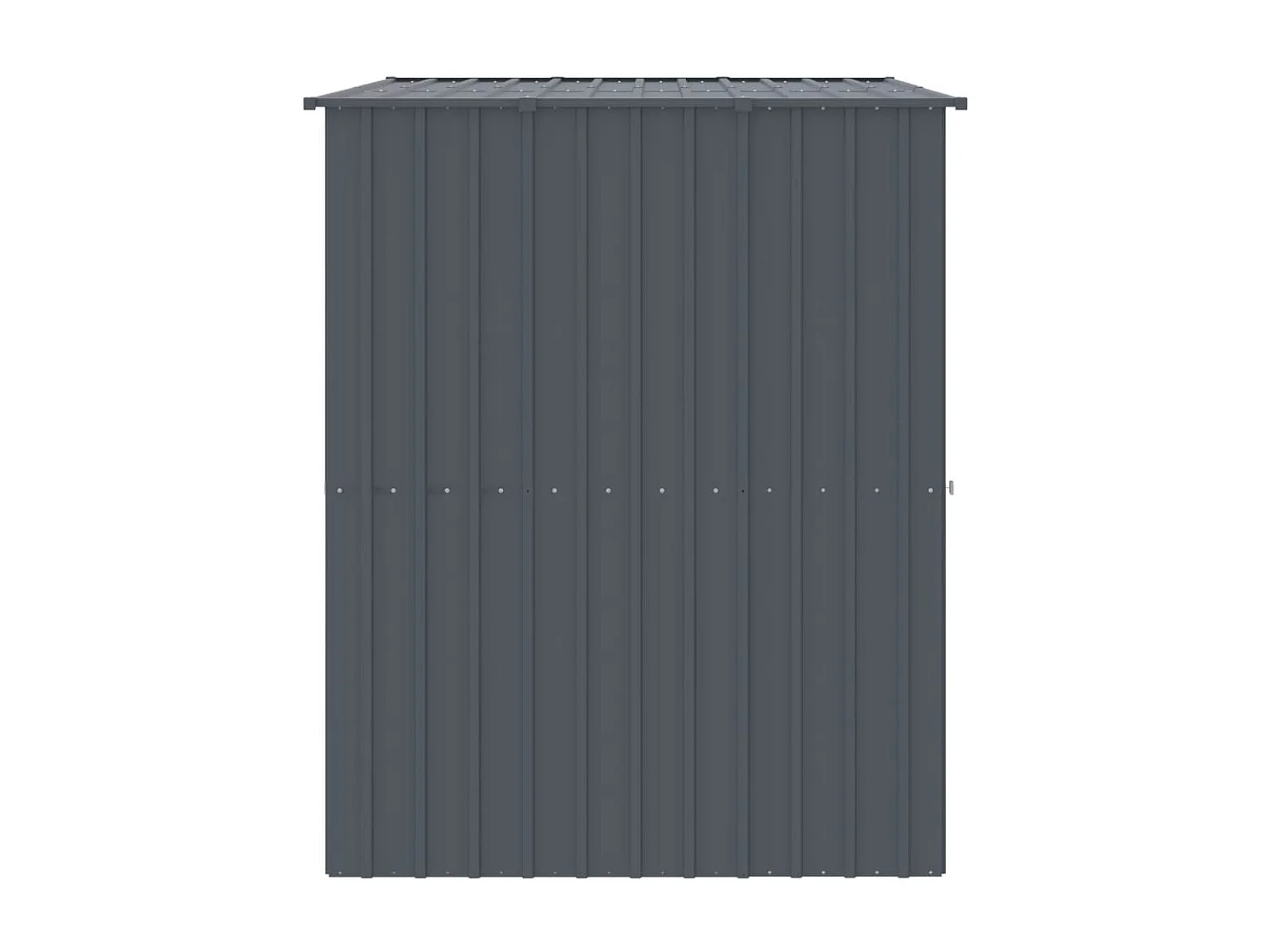 Caseta perros con tejado acero galvanizado gris 214x153x181 cm