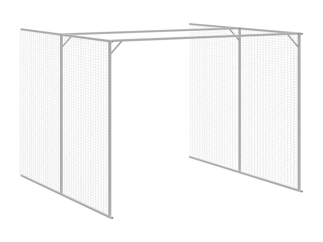 Niche pour chien avec cour gris clair 214x1273x181 cm