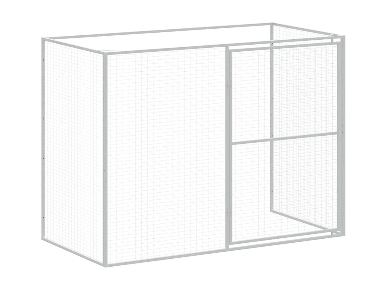 Niche pour chien avec cour gris clair 214x1273x181 cm