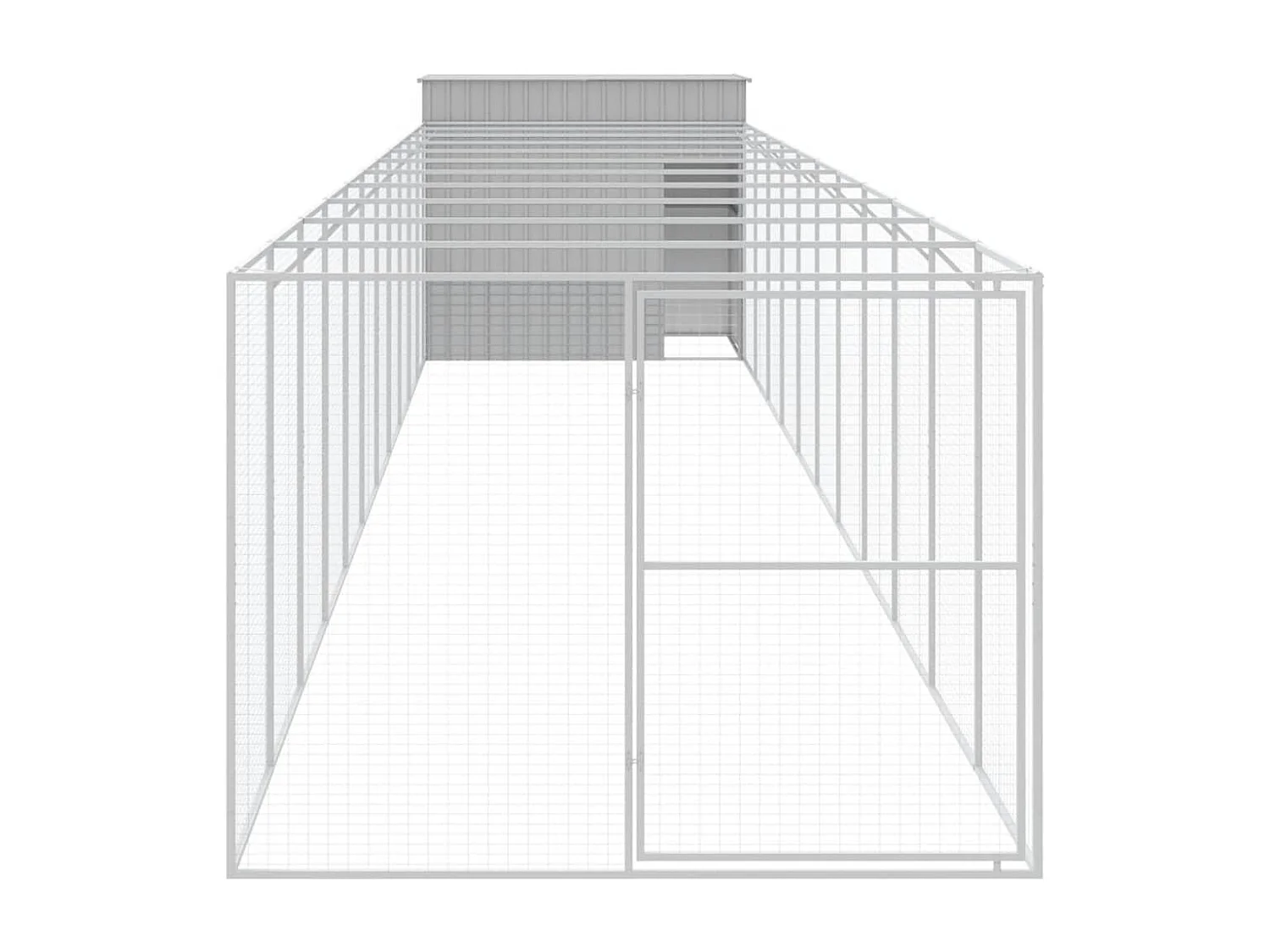 Niche pour chien avec cour gris clair 214x1273x181 cm
