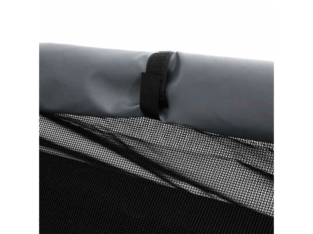 Niche pour chien gris clair tissu oxford et acier