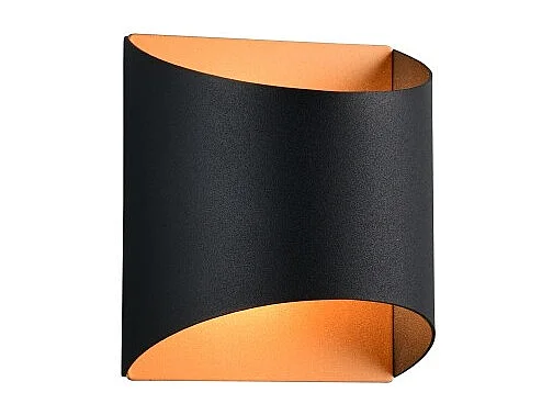 Applique murale Samdel, Noir et Doré