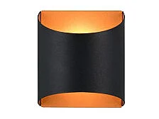 Applique murale Samdel, Noir et Doré