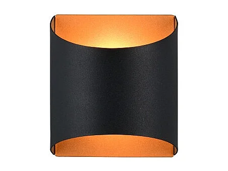 Applique murale Samdel, Noir et Doré