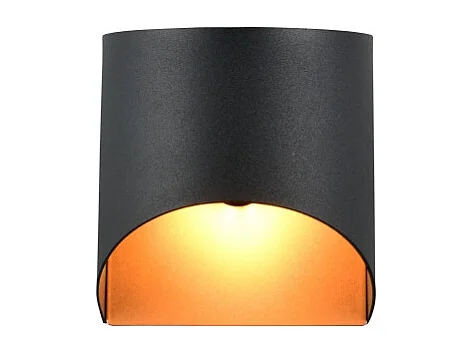 Applique murale Samdel, Noir et Doré