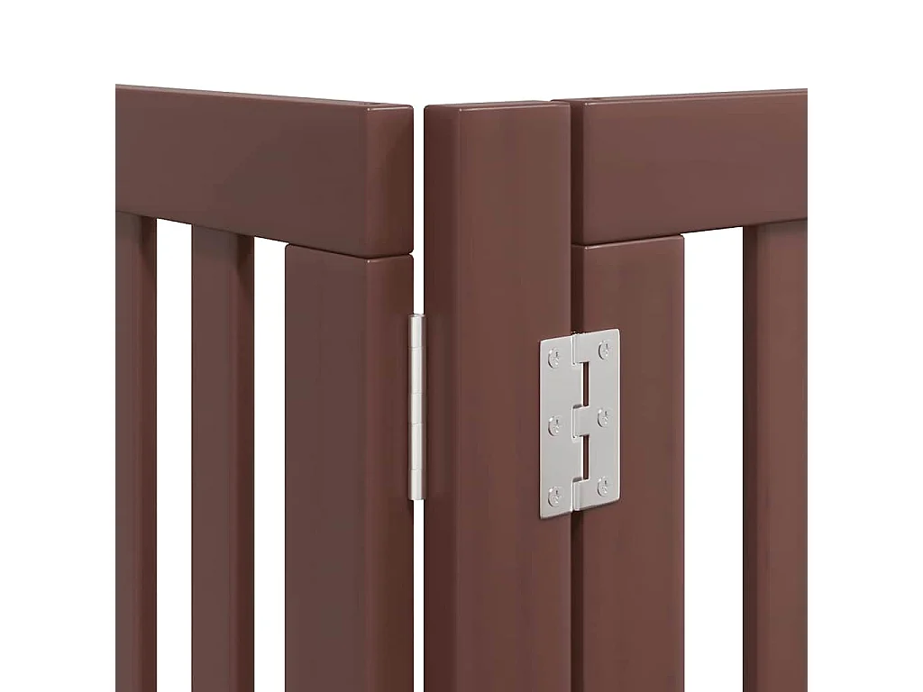 Barrière pour chien porte pliable 10 panneaux bois de peuplier