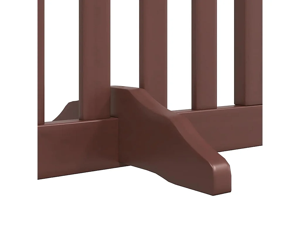 Barrière pour chien porte pliable 10 panneaux bois de peuplier