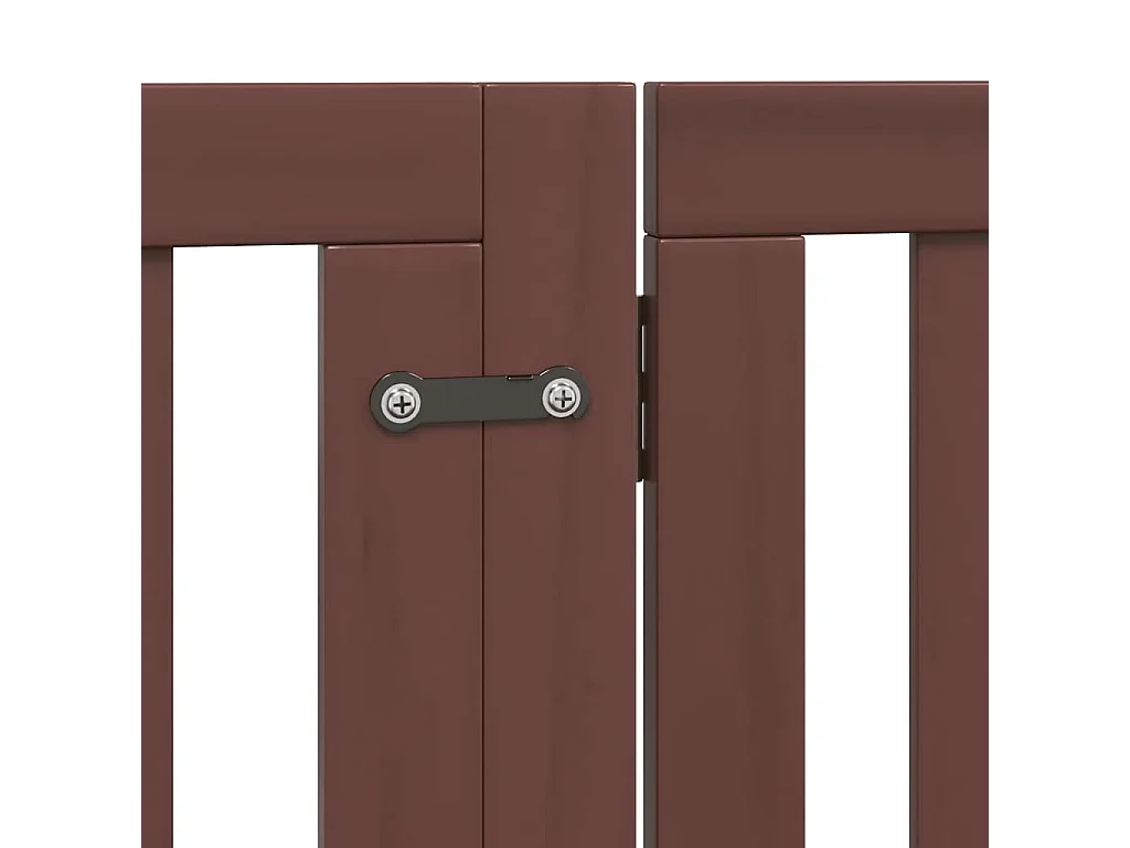 Barrière pour chien porte pliable 10 panneaux bois de peuplier