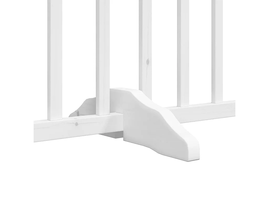 Barrière pour chien porte pliable 12 panneaux bois de peuplier