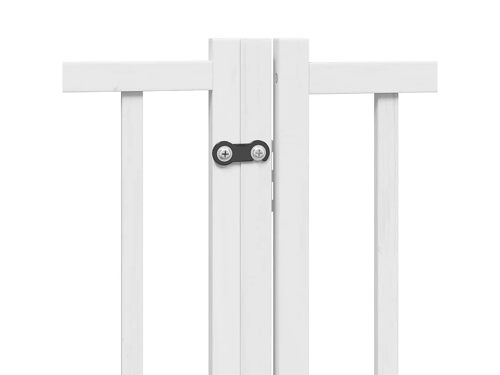 Barrière pour chien porte pliable 12 panneaux bois de peuplier