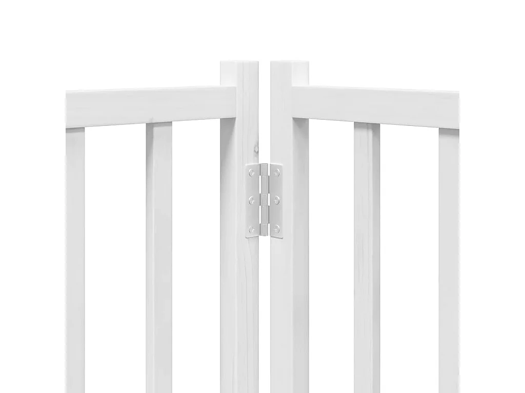Barrière pour chien porte pliable 12 panneaux bois de peuplier