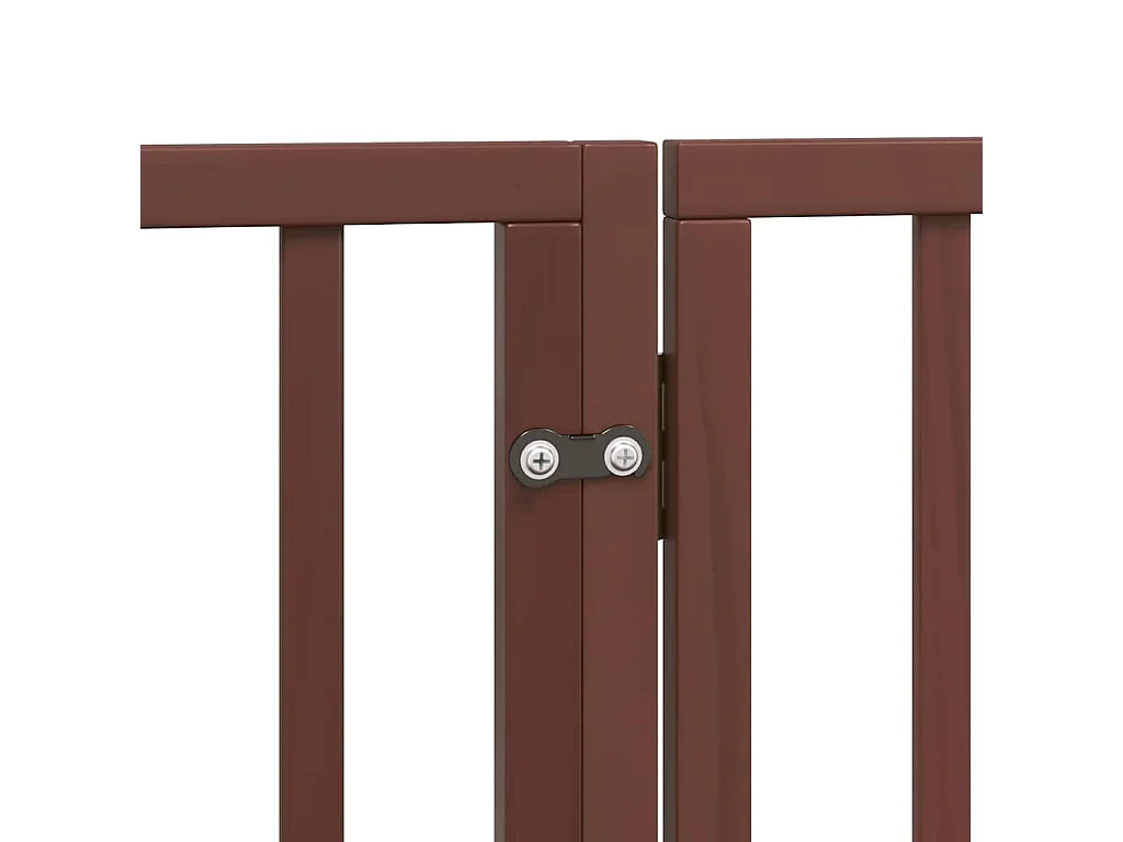 Barrière pour chien porte pliable 12 panneaux bois de peuplier