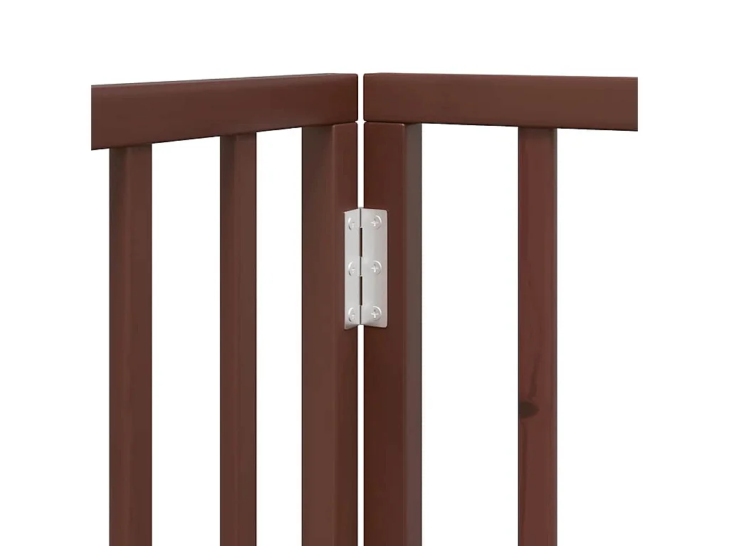 Barrière pour chien porte pliable 12 panneaux bois de peuplier