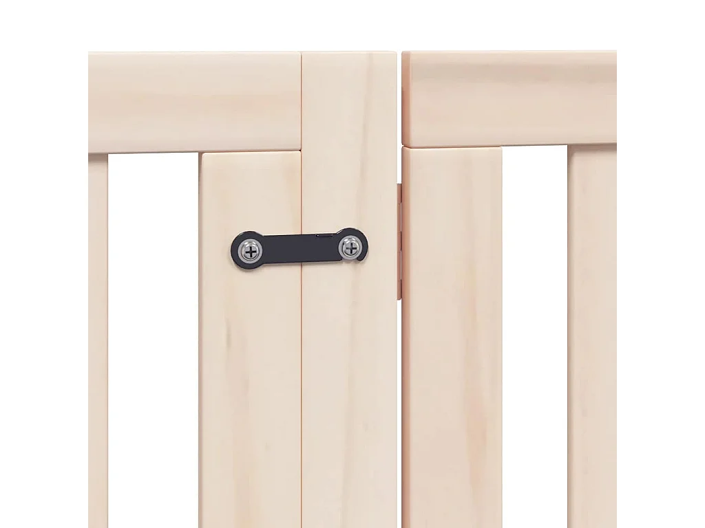 Barrière pour chien porte pliable 12 panneaux bois de peuplier