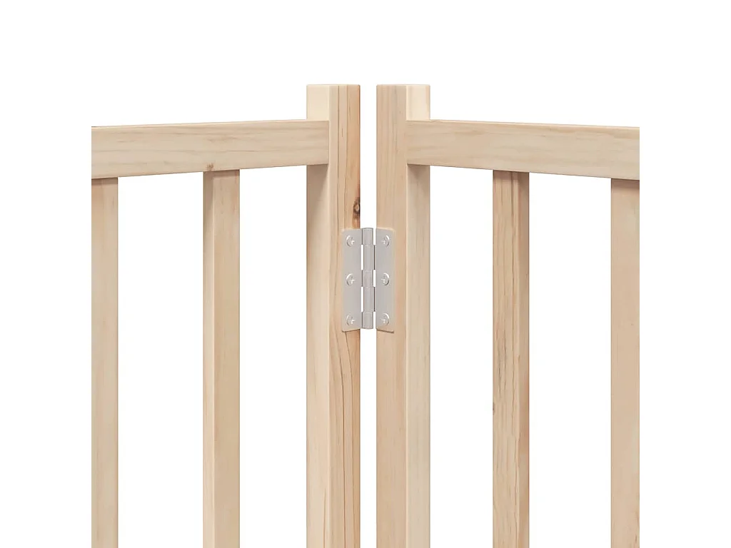 Barrière pour chien porte pliable 12 panneaux bois de peuplier