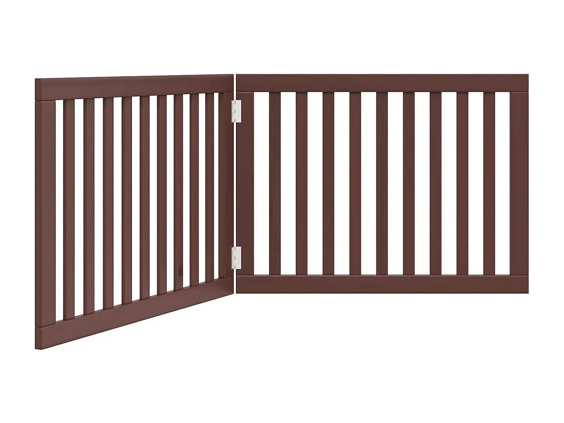 Barrière pour chien pliable 2 panneaux 160 cm bois de peuplier