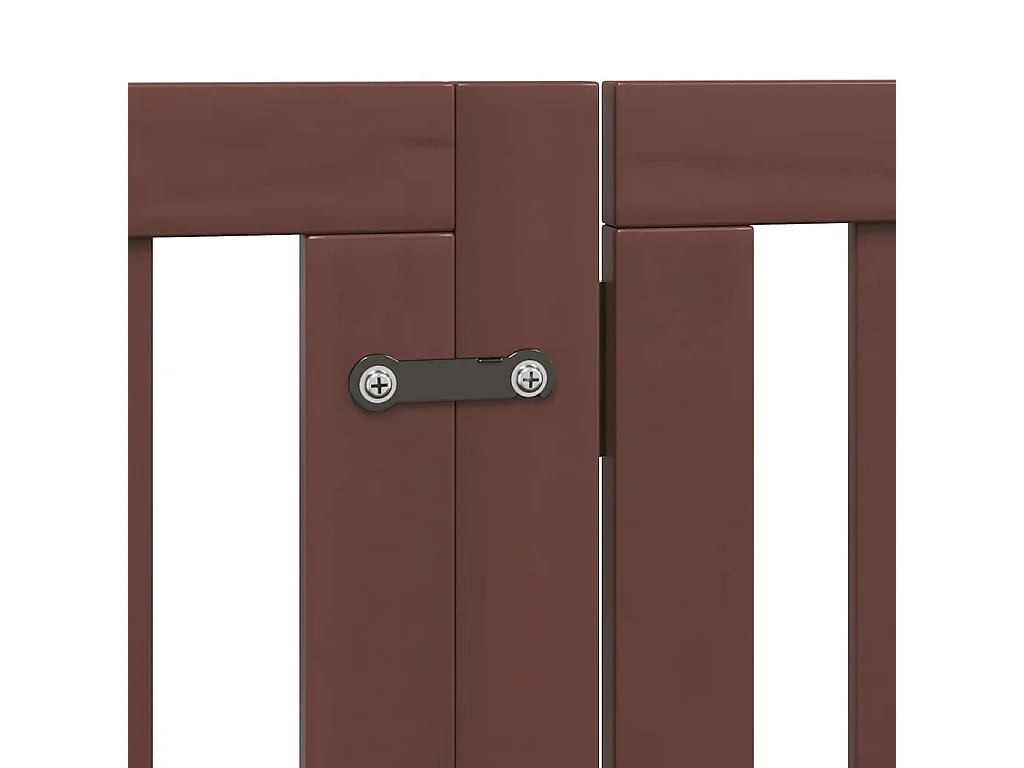 Barrière pour chien porte pliable 9 panneaux bois de peuplier