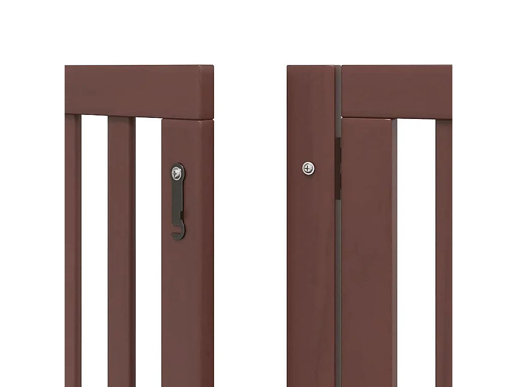 Barrière pour chien porte pliable 9 panneaux bois de peuplier